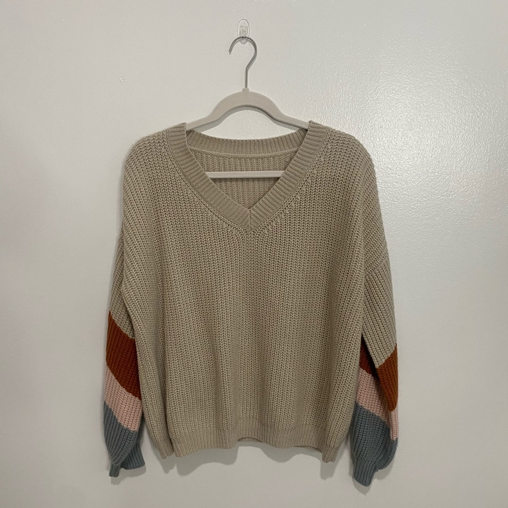 Amazon color block sweater!